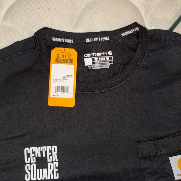 Carhartt Center Square Black Tee. 3 for $30 - Picture 3 of 5